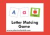 Letter matching game