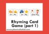 Rhyming game part 1