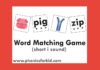 Words matching game (short i sound)