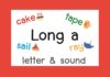 Long “a” sound