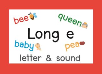 Long “e” sound